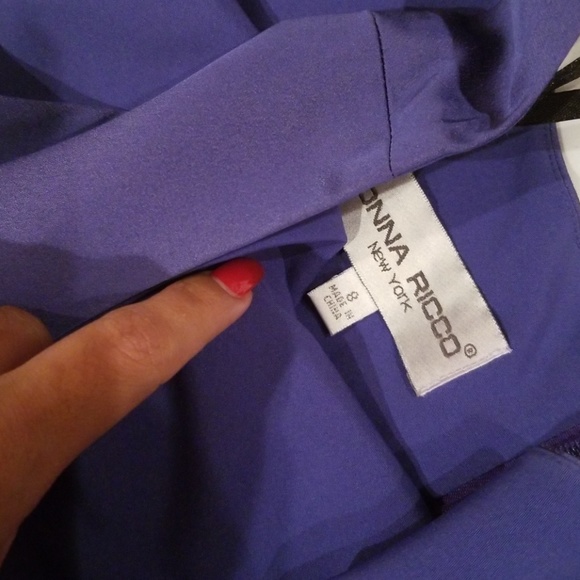 Purple fitted dress - Picture 3 of 4